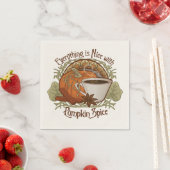 Pumpkin Spice Coffee Party Servet (Insitu)