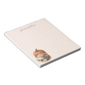 Pumpkin Spice Coffee Themed Notepad Notitieblok (Schuin)