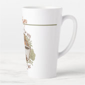 Pumpkin Spice Coffee  Vibe Gepersonaliseerd Latte Mok (Rechts)