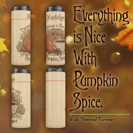 Pumpkin Spice Coffee  Vibe Thermosbeker