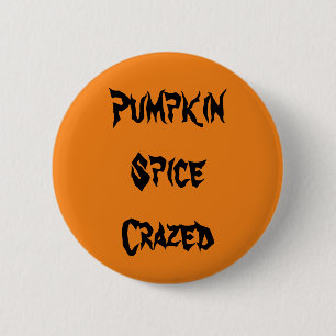 Pumpkin Spice Crazed Ronde Button 5,7 Cm
