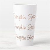 Pumpkin Spice Eenvoudige Stijlvolle Script Typogra Latte Mok (Voorkant)