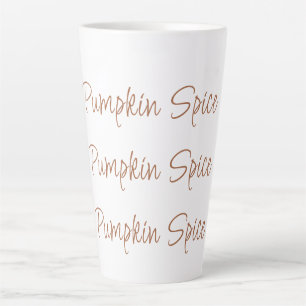 Pumpkin Spice Eenvoudige Stijlvolle Script Typogra Latte Mok