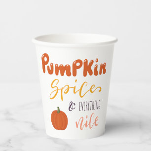 Pumpkin Spice en alles aardig Papieren Bekers