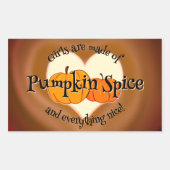 Pumpkin Spice (en alles lekker) Sticker (Voorkant)