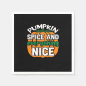 Pumpkin Spice en alles leuk Grappig Quote & SL Servet (Voorkant)