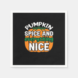 Pumpkin Spice en alles leuk Grappig Quote & SL Servet