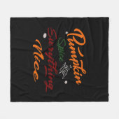 Pumpkin Spice en alles leuke slogan Fleece Deken (Voorkant (Horizontaal))