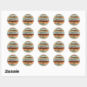 Pumpkin Spice en Alles-Nice-Herfst Ronde Sticker (Vel)