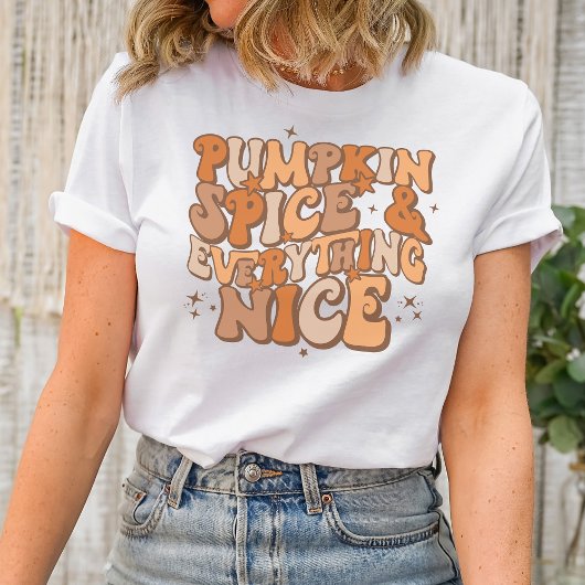 Pumpkin Spice en Alles-Nice T-Shirt