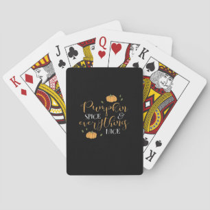 Pumpkin Spice en alles wat leuk is Pokerkaarten