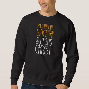 Pumpkin Spice en Jesus Christus T Shirt Raglan