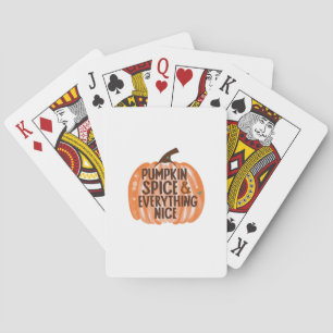 Pumpkin Spice & Everything Leuke Grappige Slogan & Pokerkaarten