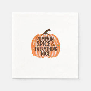 Pumpkin Spice & Everything Leuke Grappige Slogan & Servet