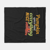 Pumpkin Spice & Everything Leuke Halloween Basic D Fleece Deken (Voorkant (Horizontaal))