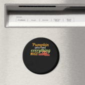 Pumpkin Spice & Everything Leuke Halloween Basic D Magneet (Insitu (Vaatwasser))