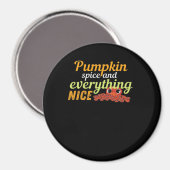 Pumpkin Spice & Everything Leuke Halloween Basic D Magneet (Voorkant / Achterkant)