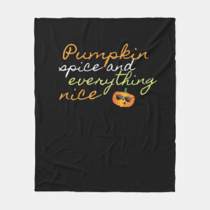 Pumpkin Spice & Everything Leuke Halloween Trendin Fleece Deken