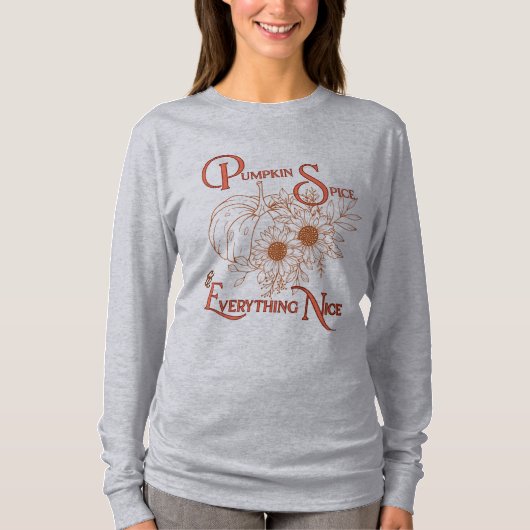 Pumpkin Spice & Everything Leuke Herfst Sweatshirt (Voorkant)