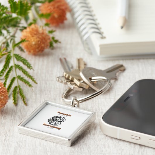 Pumpkin Spice & Everything Mooie Luiaard Vibes Sleutelhanger (Zijkant)