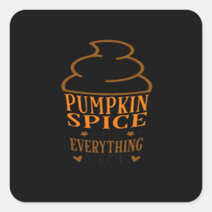 Pumpkin Spice & Everything Mooie Premium Vierkante Sticker