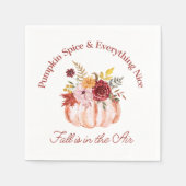 Pumpkin Spice & Everything Nice, herfst Thanksgivi Servet (Voorkant)