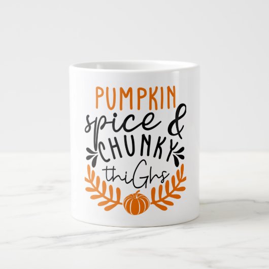 Pumpkin Spice Extra Grote Beker (Voorkant)