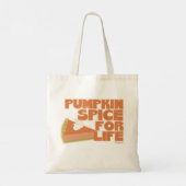 Pumpkin Spice for Life Autumn Pie Design Tote Bag (Achterkant)