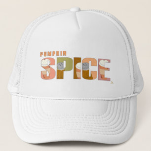 Pumpkin Spice Fun Font Words Art Trucker Pet