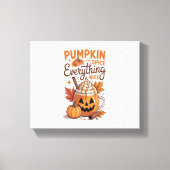 Pumpkin Spice Halloween Canvas Afdruk (Voorkant)