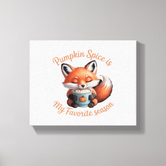 Pumpkin Spice is mijn favoriete seizoen Herfst Cla Canvas Afdruk (Voorkant)