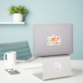 Pumpkin Spice Junkie Sticker (Laptop op bureau)