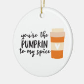 Pumpkin Spice Keramisch Ornament (Links)