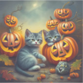 Pumpkin Spice Kittens: Het Schattigee dat je zult  Sticker (Voorkant)