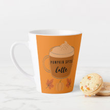 Pumpkin Spice Latte Autumn Leaves en Pumpkin