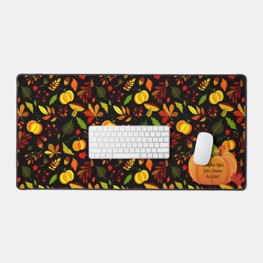Pumpkin Spice Latte Custom Herfst Autumn Bureaumat (Keyboard & Muis)