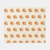 Pumpkin Spice Latte Fleece Deken (Voorkant (Horizontaal))