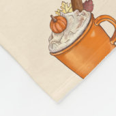 Pumpkin Spice Latte Fleece Deken (Hoek)