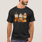 Pumpkin Spice Latte Herfst Coffee Thanksgiving voo T-shirt (Voorkant)