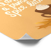 Pumpkin Spice Latte herfst/herfst Poster (Hoek)