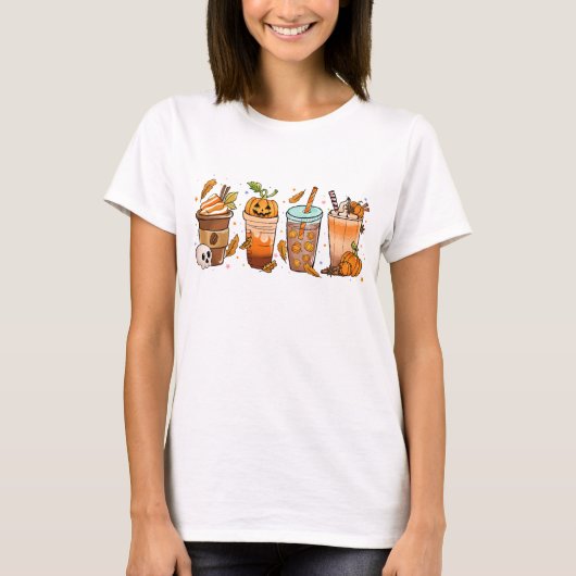 Pumpkin Spice Latte Herfst T-shirt (Voorkant)