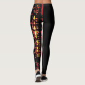 Pumpkin Spice Latte Leggings (Achterkant)