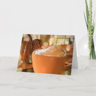 Pumpkin Spice Latte Verjaardag Kaart