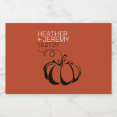 Pumpkin Spice Likeurfles Etiket (Enkel label)