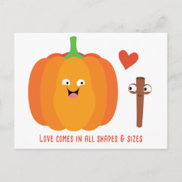 Pumpkin Spice Love Cute Herfst Briefkaart