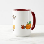 Pumpkin Spice me, mok koffie 15 oz rood  (Voorkant rechts)