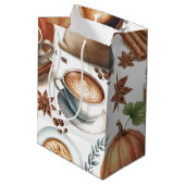 Pumpkin Spice Medium Gift Bag Medium Cadeauzakje (Achterkant Gekanteld)