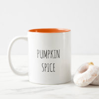 Pumpkin Spice Minimalistische Koffie Mok