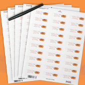 Pumpkin Spice Pannenkoeken Witte Retour Adres Labe Etiket