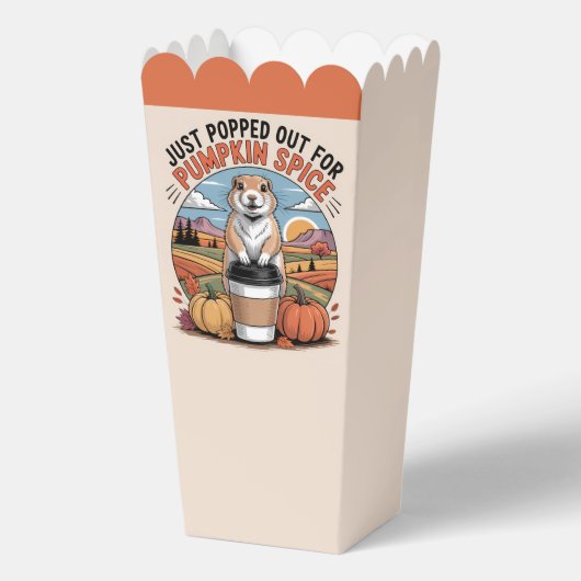 Pumpkin Spice Prairie Dog Halloween Party Custom Bedankdoosjes (Achterkant)